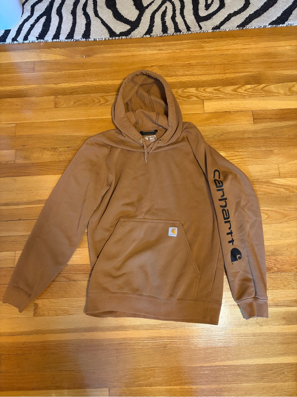 Carhartt Men’s Hooded Zip Sweatshirt - Brown/Tan